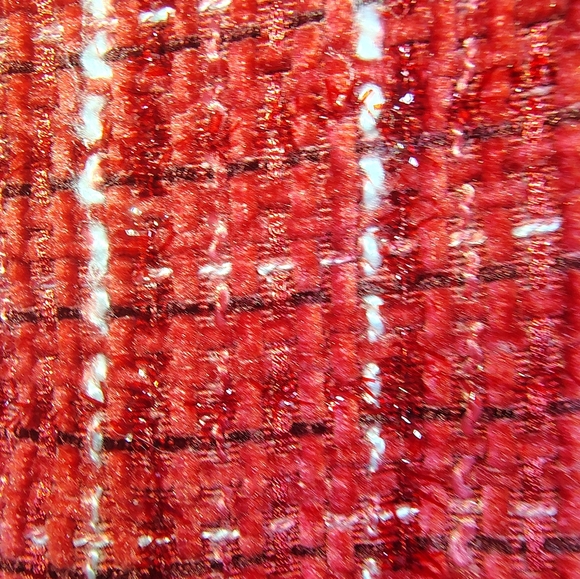 NWT-Altar'd State Chic Red Tweed Ruffled Mini Dress Size XL - Picture 3 of 9